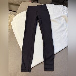 lululemon athletica Black Leggings wunder train high rise 25’ inseam